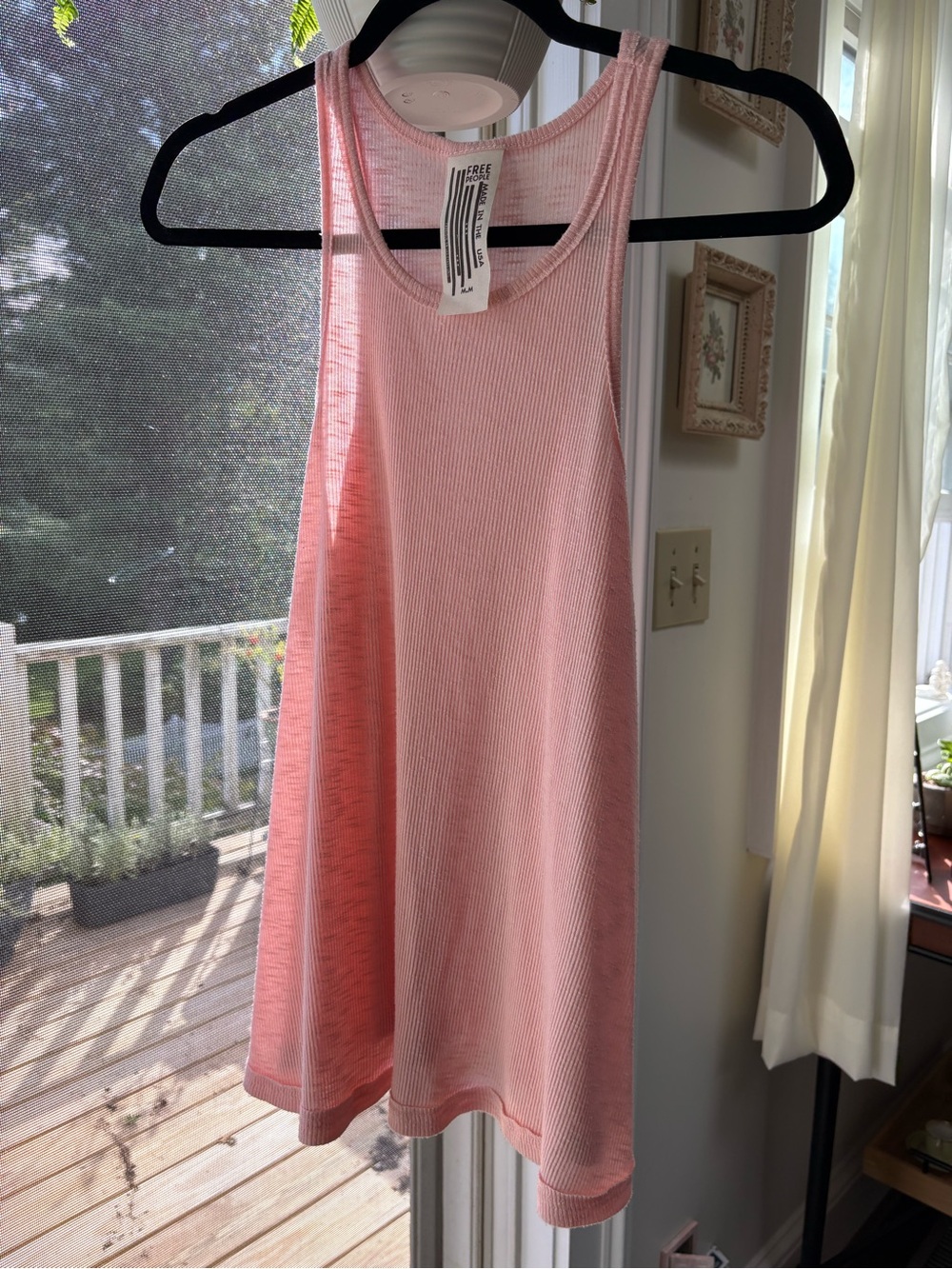 FREE PEOPLE TANK TOP, DUSTY PINK SIZE MEDIUM